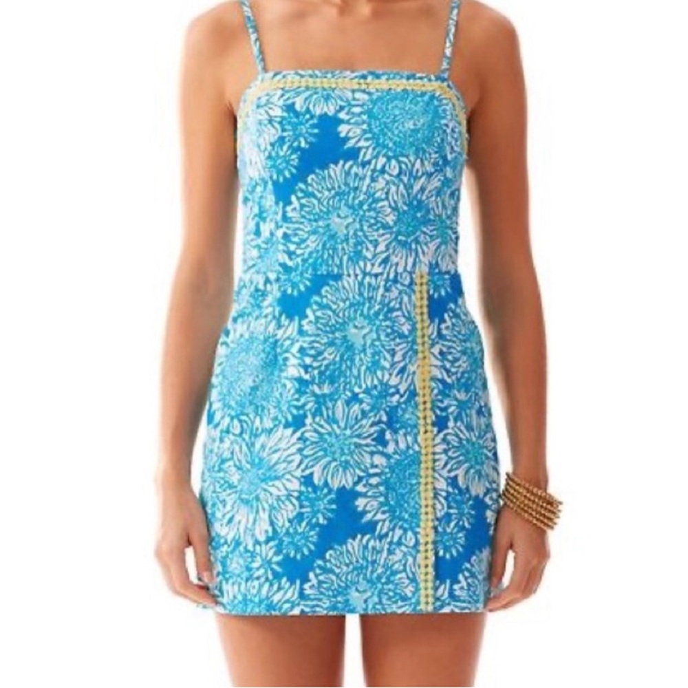 Lilly Pulitzer Ariel Blue Lion in the Sun "Jesse Romper" - Size 4
